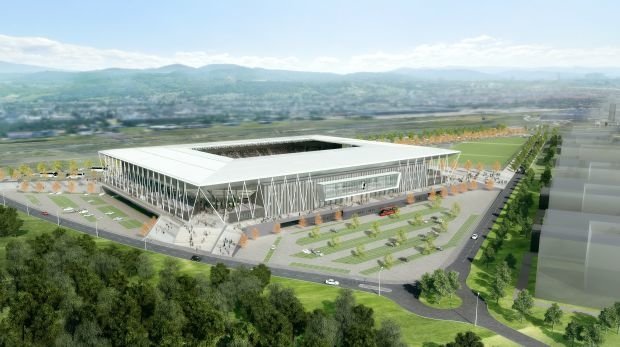 Konzept des neuen Freiburger Stadions