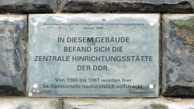 Gedenktafel DDR-Hinrichtungsstätte
