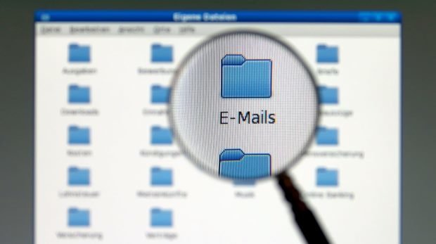 Durchsuchung von E-Mails (Symbolbild)