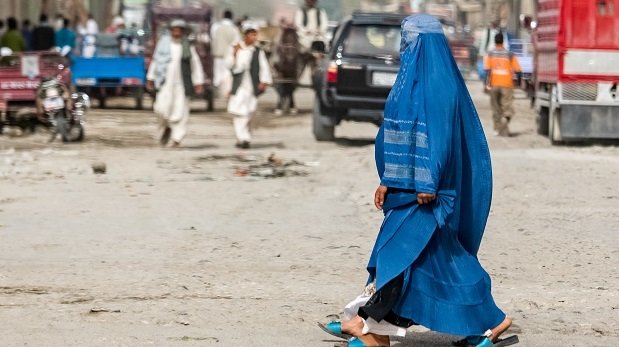 Eine Straße in Afghanistan
