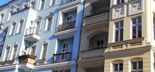 Häuserfront in Berlin