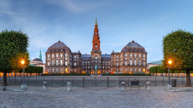 Christiansborg in Kopenhagen, Sitz des dänischen Parlaments und der dänischen Regierung