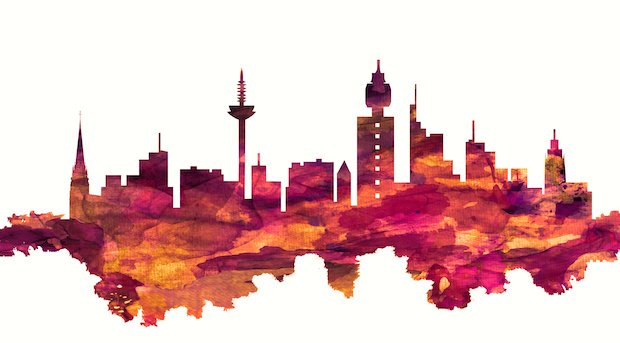 Skyline Frankfurt Illustration