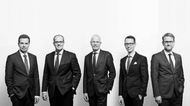 Eckhard Strohkirch, Michael Nitschke, Hermann Ströver, Dr. Jan Witter,  Dr. Alexander Hardt  (von links nach rechts)