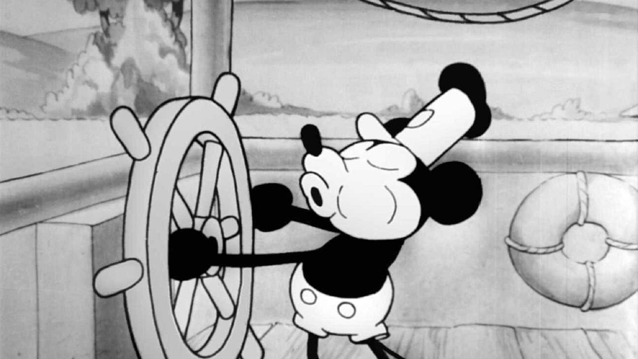 Micky Maus in "Steamboat Willie"