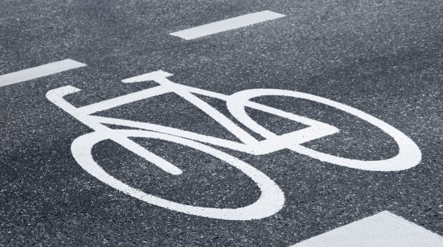 Fahrrad-Schutzstreifen