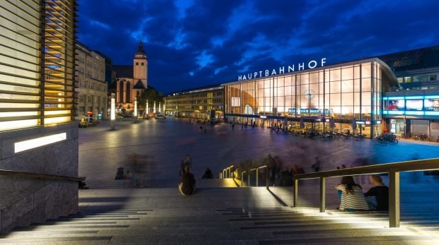 Blick auf den Kölner Hauptbahnhof