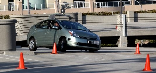Googles autonomes Auto auf der Teststrecke