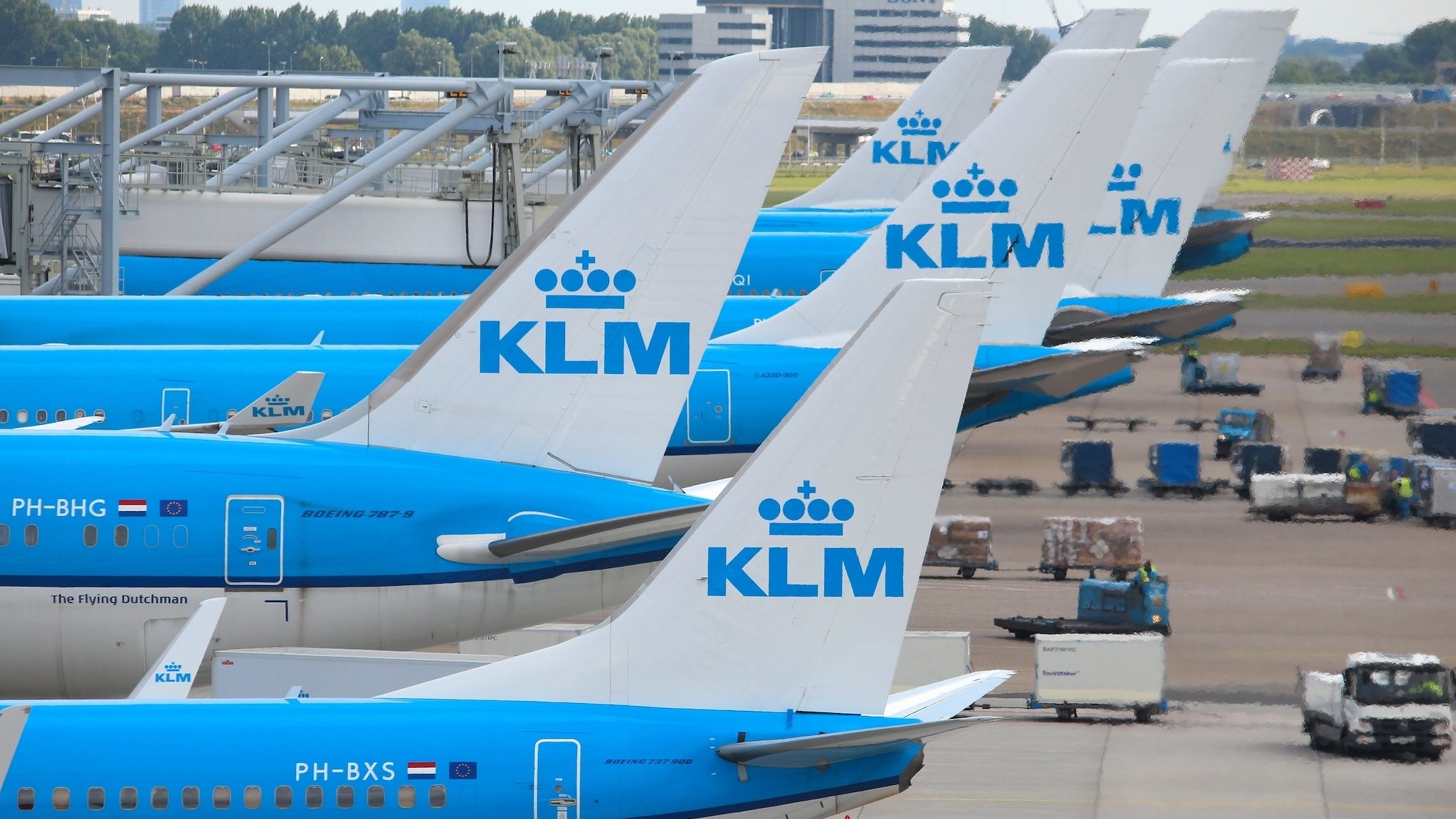 Flugzeuge von KLM am Flughafen Schiphol