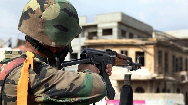 Soldat im syrischen Bürgerkrieg (Symbolbild)