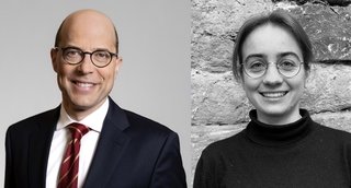 Prof. Dr. Marc-Philippe Weller und Camilla Seemann