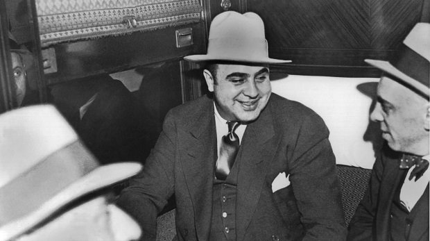 Undatiertes Archivbild des amerikanischen Mafia-Bosses Al Capone.