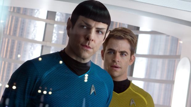 Star Trek Into Darkness: Zachary Quinto als Spock (links) und Chris Pine als Kirk, 2013