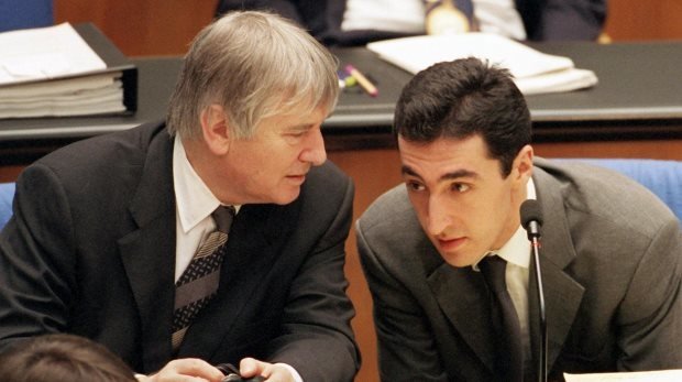 Otto Schily und Cem Özdemir 1999 gemeinsam im Bundestag