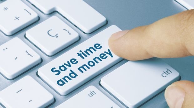 Symbolbild - Einsparung von Arbeitszeit und Geld