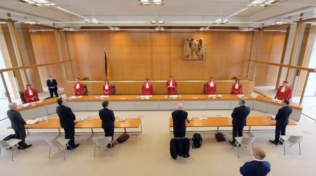 Der Zweite Senat beim Bundesverfassungsgericht verkündet das Urteil über die Klage der AfD gegen Bundesinnenminister Horst Seehofer