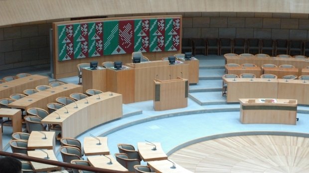 Plenarsaal im nordrhein-westfälischen Landtag