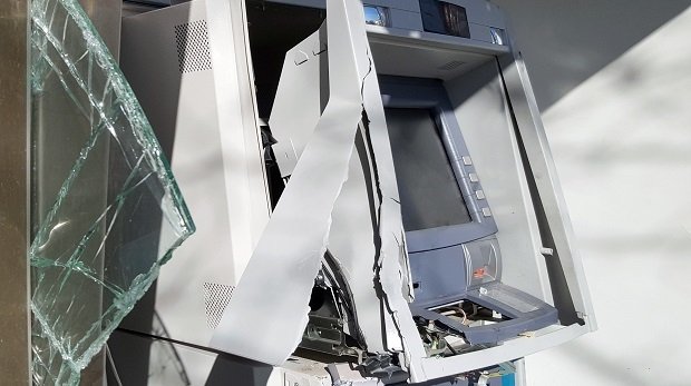 Ein gesprengter Geldautomat (Symbolbild)