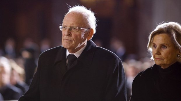 Roman Herzog mit seiner Ehefrau im Februar 2015