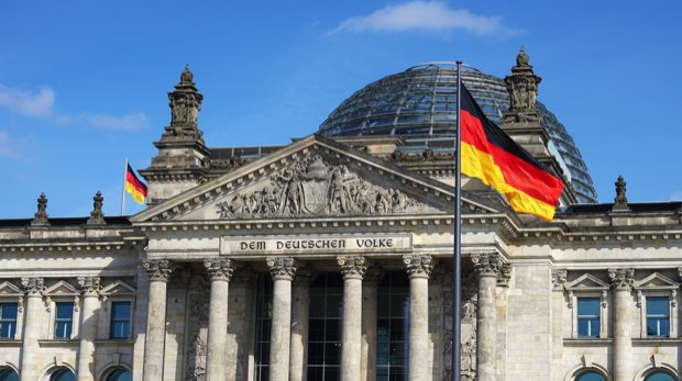 Das Gebäude des Deutschen Bundestages