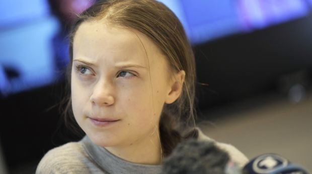 Greta Thunberg auf einer Pressekonferenz in Stockholm, 31.01.2020