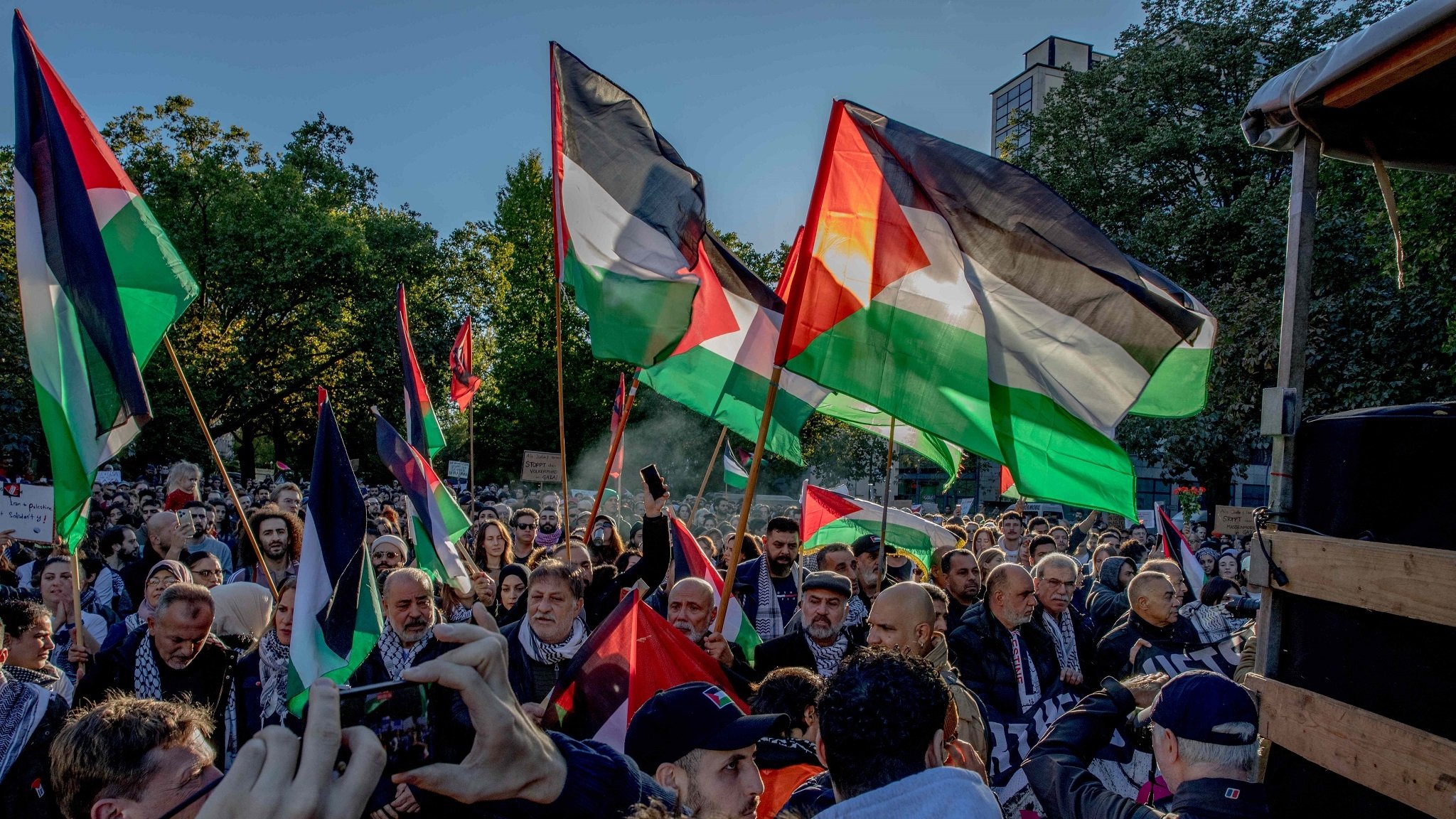 Propalästinensische Demo in Berlin am 21. Oktober 2023