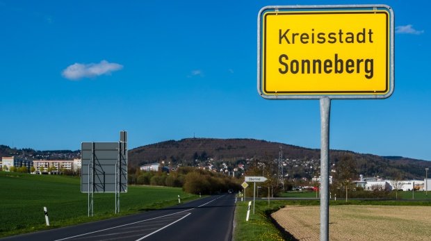 Sonneberg im fränkischen Thüringen
