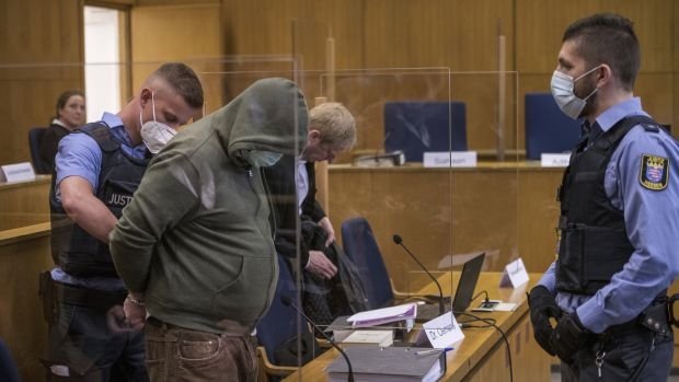 Der Angeklagte beim Prozess am OLG Frankfurt