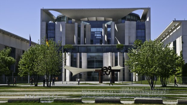 Das Bundeskanzleramt in Berlin