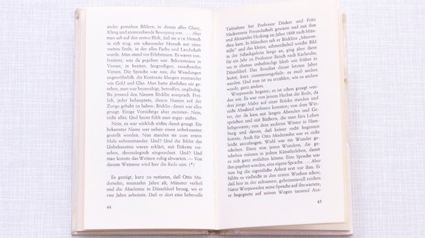 Zwei Seiten aus der Rilke-Monographie Worpswede.