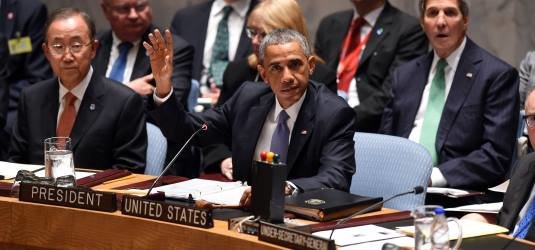 US-Präsident Obama bei der Sitzung des UN-Sicherheitsrats in New York