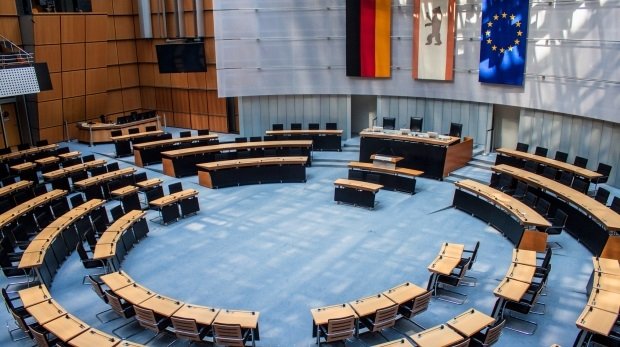 Saal des Parlaments im Berliner Landtag