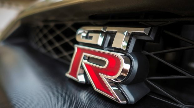 Nissan GTR Close-Up der Frontansicht