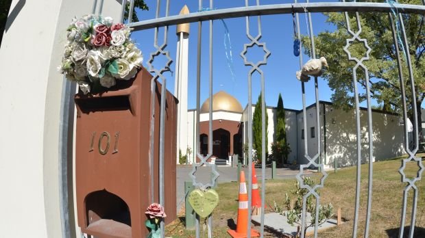 Al-Noor-Moschee in Christchurch, Neu Seeland. Die Moschee wurde am 15. März 2019 Ziel eines rechtextremistischen Anschlags.