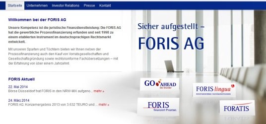 Screenshot foris.de