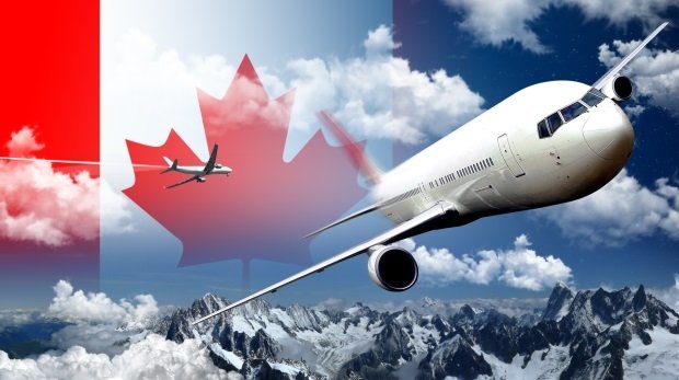 Flug nach Kanada (Symbolbild)