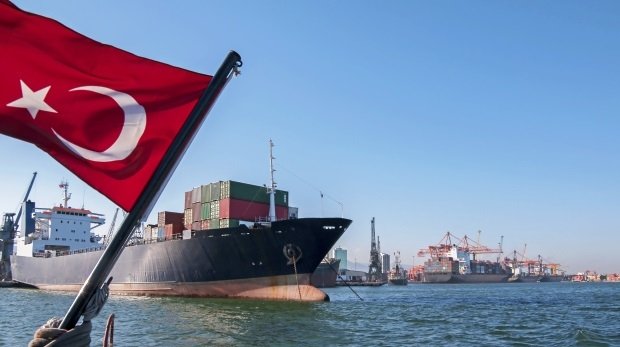 Güterschiff trifft in der Türkei ein (Symbolbild)