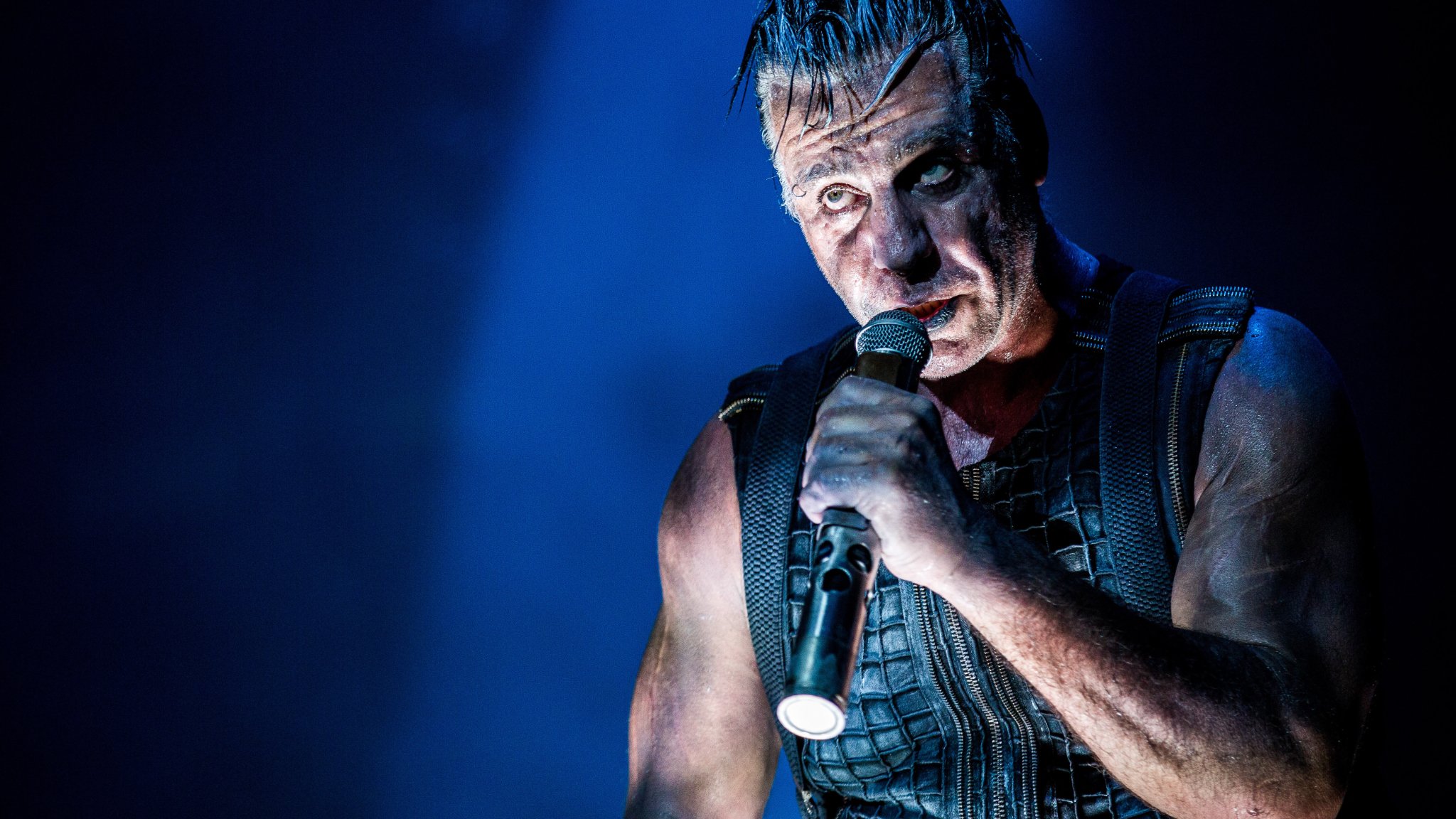 Till Lindemann auf der Bühne bei einem Festival in Odense, Dänemark 2016
