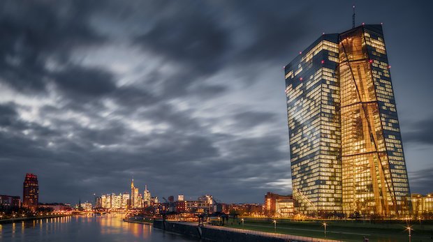 Das Gebäude der EZB in Frankfurt am Main
