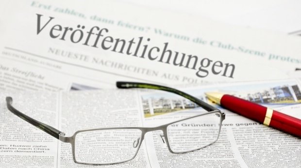 Zeitungstitel "Veröffentlichungen"