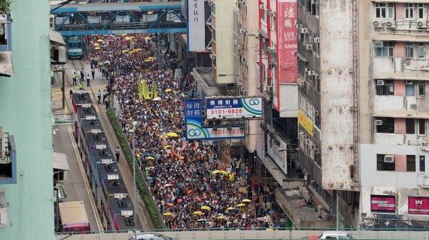 Demonstration in Hongkong am 29. April 2019