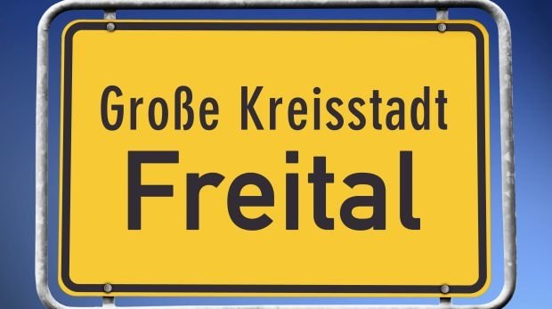 Ortseingangschild Freital