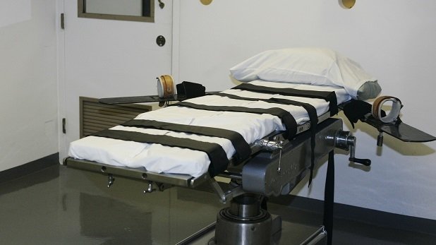 Trage in der Hinrichtungskammer des Oklahoma State Penitentiary in McAlester am 15. April 2008