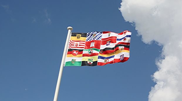 Flagge mit Bundesländern