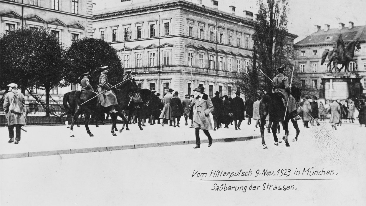 Hitler Putsch, 1923 in München. 9. November 1923