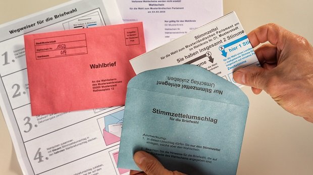 Briefwahl Stimmzettel.