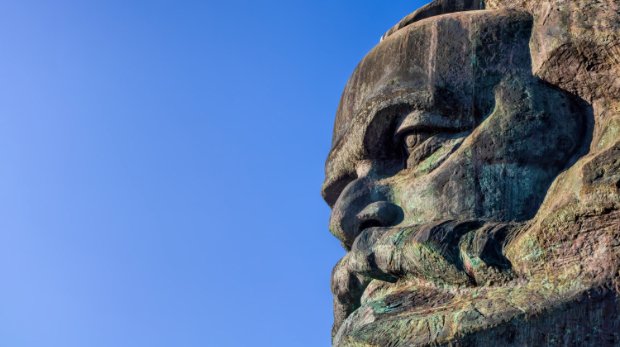 Der Karl-Marx-Kopf in Chemnitz