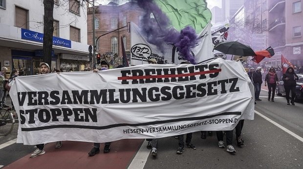 Demonstration in Frankfurt