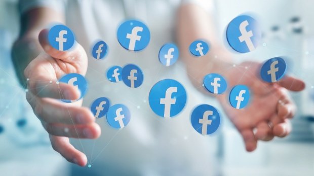 Facebook-Symbole stehen für Vernetzung