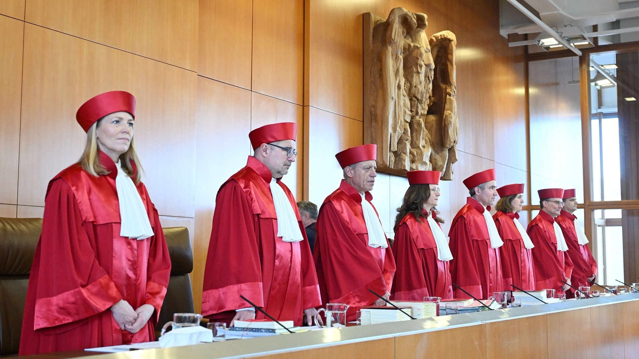 Der Erste Senat des Bundesverfassungsgerichts in Karlsruhe
